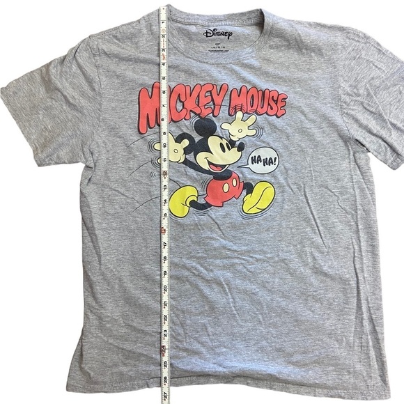 Disney Mickey Mouse Gray T-Shirt Size Large - Picture 6 of 8
